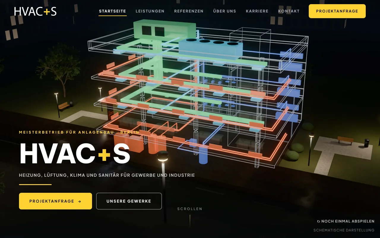 Relaunch-Vorschau für HVAC Solution