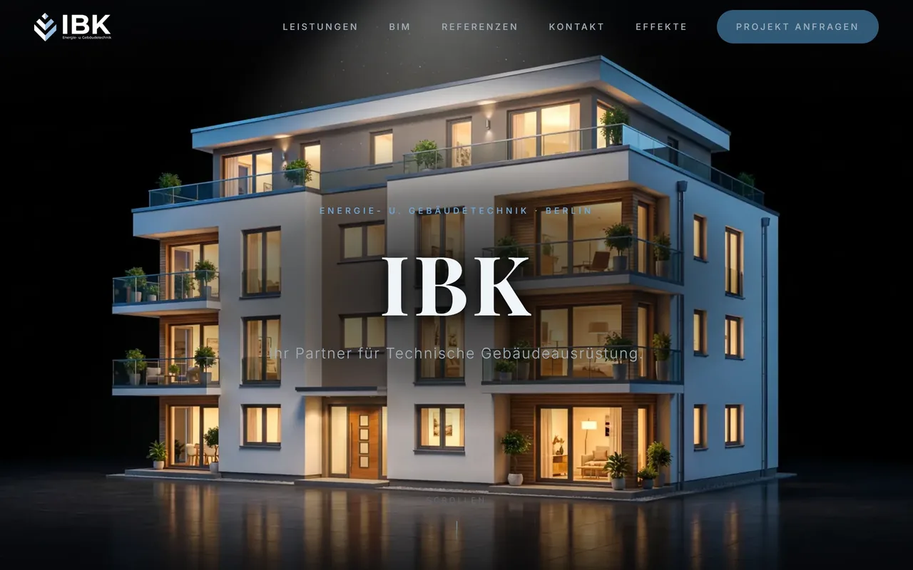 Relaunch-Vorschau für IBK Energie- und Gebäudetechnik